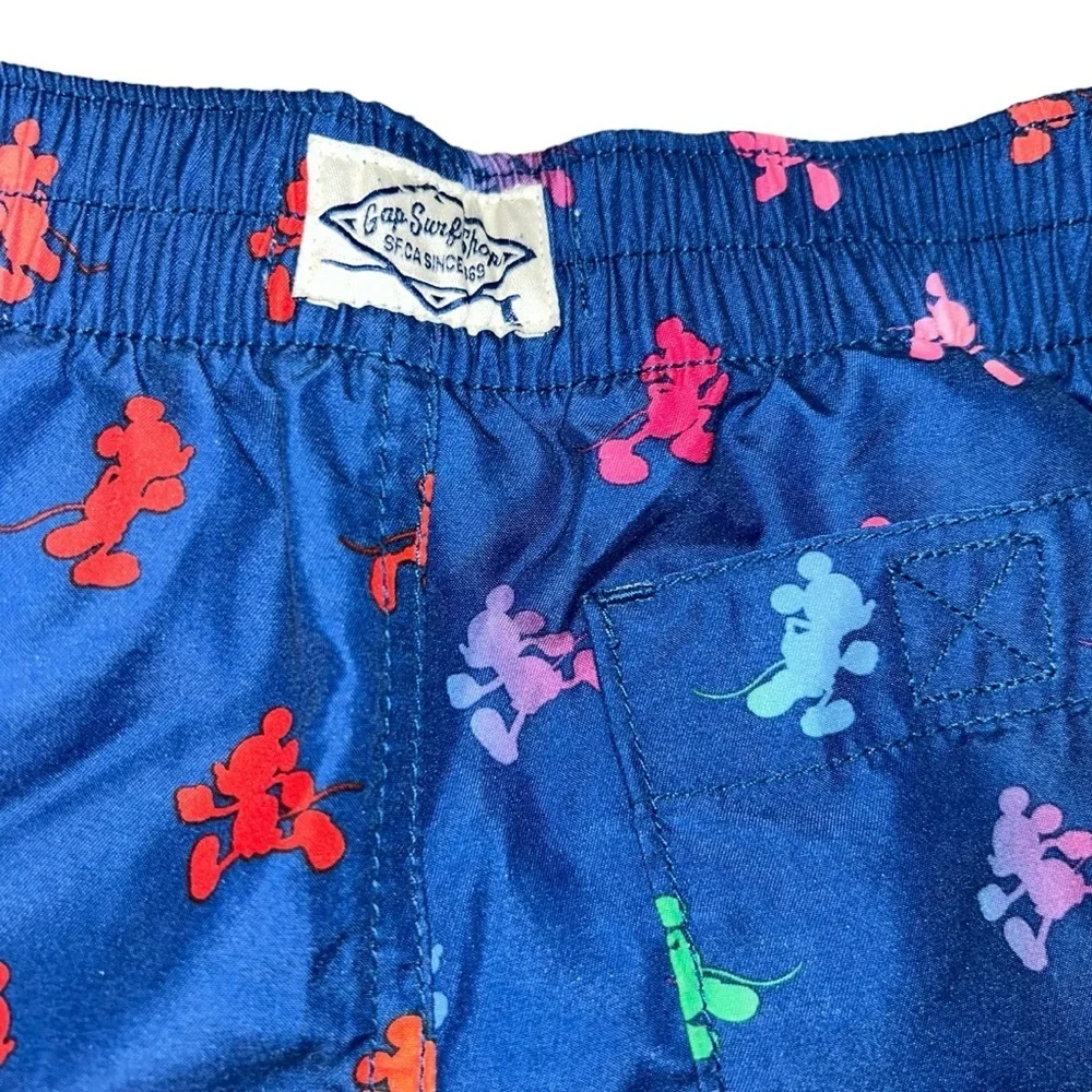 Gap x Disney Boys Mickey Swim Trunks blue size 4 kids child